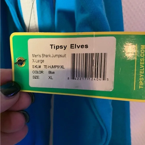 Men’s Halloween Shark Costume by Tipsy Elves - Picture 6 of 12